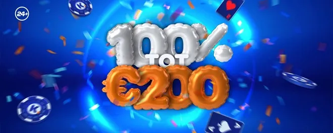 100% welkomstbonus tot €200 bij Kansino