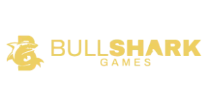 Bullshark Games logo en overzicht van moderne online slots.