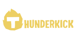 Thunderkick logo en overzicht van moderne online slots.